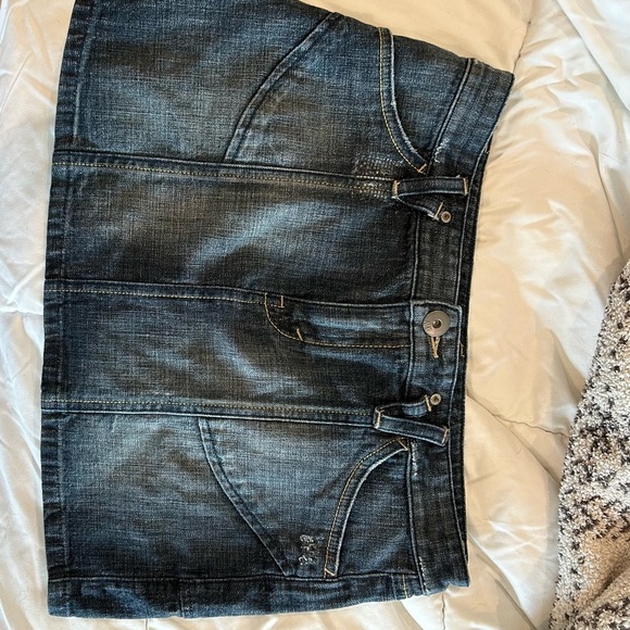 Armani Exchange Denim Mini Skirt - Picture 7 of 16